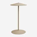 Lampe de table led sans fil en fer emilein tapioca beige