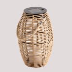 Lampe de table led solaire d'ext�rieur vanir marron naturel marron naturel
