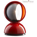 Lampe de table masters' pieces - eclisse m�tal rouge / 1967 - artemide