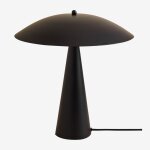 Lampe de table en m�tal irune noir