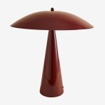 Lampe de table en m�tal irune vin rouge