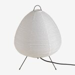 Lampe de table en papier de riz (�44 cm) gogian blanc