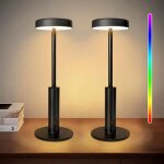 Lampe de table sans fil led rgb aucune mod�le tactile pack 2 5000 mah, contr�le tactile 10 - 100% gradation, ...