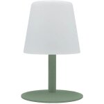 Lampe de table sans fil led standy mini vert acier h25cm