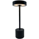 Lampe de table sans fil touch led roby gris aluminium h30cm