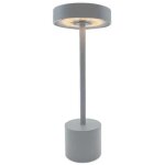 Lampe de table sans fil touch roby grey gris aluminium