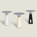 Lampe de table solaire d'ext�rieur led portable avec batterie usb rechargeable soucha blanc