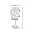 Lampe de table solaire m?tal - design r?tro