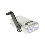 Lampe torche - dynamo zl388 / 5 - a led, chargeur de t�l�phone mobile, torch - ldyn - 3 d�tecteur faux ...