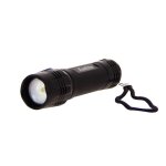 Lampe torche led m�tallique, x3 modes d'eclairage, 600 lumens, piles incluses