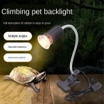 Lampe uvb pour reptile avec prise britannique a clip, support d'ampoule 50 / 75w, tortue, l�zard, eclairage ...