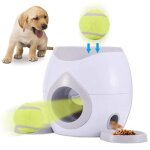Lanceur de balles a double trou pour chien et chat, jouet interactif a alimentation lente, id�al pour ...