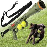 Lanceur de balle de tennis pour chien t�l�command� en abs extension 143 cm yonis
