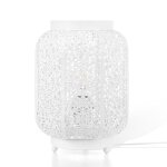 Lampe a poser somes mtal blanc