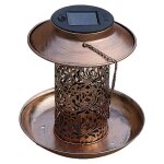 Lanterne solaire et mangeoire � 19 x 20 cm