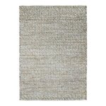 Latonie - tapis �l�gant en laine et viscose - look naturel marbr� 120 x 170 cm beige / �cru