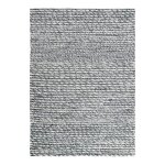 Latonie - tapis �l�gant en laine et viscose - look naturel marbr� 120 x 170 cm gris clair
