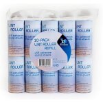 Laundryspecialist lot de 10 recharges pour rouleau collant pour ter facilement poils animaux et peluches ...