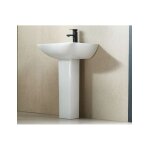 Lavabo colonne ampifolis 56x45x85 cm en porcelaine - blanc - blanc - -