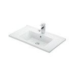 Lavabo suspendu etna rectangulaire 75x45x16, 5 cm en porcelaine - blanc - blanc - 75 - -