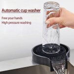 Lave - gobelet automatique pour evier de cuisine, outil de lavage du robinet en verre, barre de lavage ...