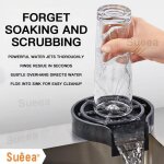 Lave - gobelet automatique pour evier de cuisine, robinet en verre, lave - gobelet de bar, pichet a caf, ...