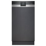 Lave - vaisselle encastrable avec bandeau, 45 cm, acier bross siemens sr53hs52mf