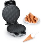 Lbgwp60 - gaufriera cornets de glace 850 w, appareil a gaufres au revtement antiadhsif, machine a gaufres ...