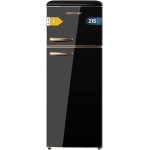 Lbgwp60 - rfrigrateur 2 portes rtro de 215 l bolero coolmarket 2d origin 215 noir e. hauteur 148, 2 ...