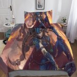 League of legends pices ensemble housse de couette literie couette housse de couette, ultra doux microfibre ...