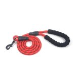 Leash chien avec poign�e rembourr�e en nylon r�fl�chissant corde laisses pour chiens de grande taille@hoeroie2 ...
