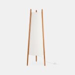 Leds c4 woody lampadaire tr�pied bois de ch�ne, beige e27