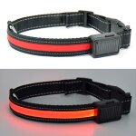 Led collier de chien usb s�curit� emettant de la lumi�re colliers lumineux de s�curit� pour animaux de ...