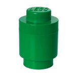Lego - 40301734 - jeu de construction - brique rangement ronde - vert fonc� - 1 plot