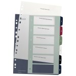 Leitz 12360000 intercalaire de classement onglet avec index num�rique polypropyl�ne (pp) multicolore