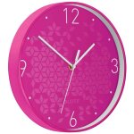 Leitz horloge murale wow, mouvement � quartz, rose