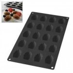 L�ku� - moule mini madeleines 20 cavit�s - noir - gourmet