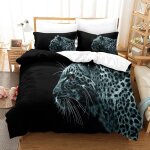 Leopard ensemble housse de couett imprim�� d et taie d'oreiller , ultra doux microfibre hypoallerg��nique ...
