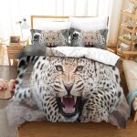 Leopard ensemble housse de couett imprim�� d et taie d'oreiller , ultra doux microfibre hypoallerg��nique ...