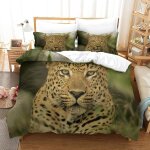 Leopard ensemble housse de couett imprim�� d et taie d'oreiller , ultra doux microfibre hypoallerg��nique ...