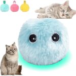 Letnerny - 1 balle en peluche pour chat, balle pour chat, jouet interactif pour chat, balle interactive ...
