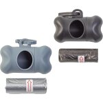 Letnerny - lot de 2 sacs de ramas en forme d'os pour chien, support avec distributeur noir, en forme ... Letnerny - lot de 2 sacs de ramas en forme d'os pour chien, support avec distributeur noir, en forme ...
