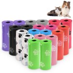 Letnerny - lot de 300 sacs a d�jections canines multicolores pour animaux de compagnie, pour l'int�rieur ...