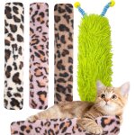 Letnerny - lot de 4 coussins d'herbe a chat, coussin de valriane pour chat, jouet a l'herbe a chat, ...