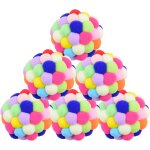 Letnerny - 6 boule interactive pour chat 6. 5cm - balles chats peluche avec cloche - boules rebondissantes ...