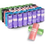 Letnerny - 600 pi�ces sac a crottes chien biodegradable, 40 rouleaux sac a caca pour chien avec distributeur ...