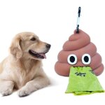 Letnerny - distributeur sac a crottes chien distributeur de sacs a djections canines silicone avec mousqueton ...