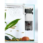 Letnerny - filtre aquarium intrieur 6 w 450 l / h 4 en 1 filtre pour aquarium moyen avec pompe a oxygne ...