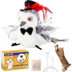 Letnerny - jouet interactif pour chat rechargeable - ailes battantes automatiques, sons réalistes & 3 ... Letnerny - jouet interactif pour chat rechargeable - ailes battantes automatiques, sons réalistes & 3 ...