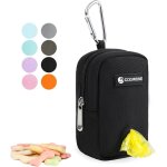 Letnerny - petit sac a friand s avec distributeur de sacs a djections canines pour laisse, sacs de marche, ...